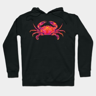 Warm Colors Geometric Crab Hoodie